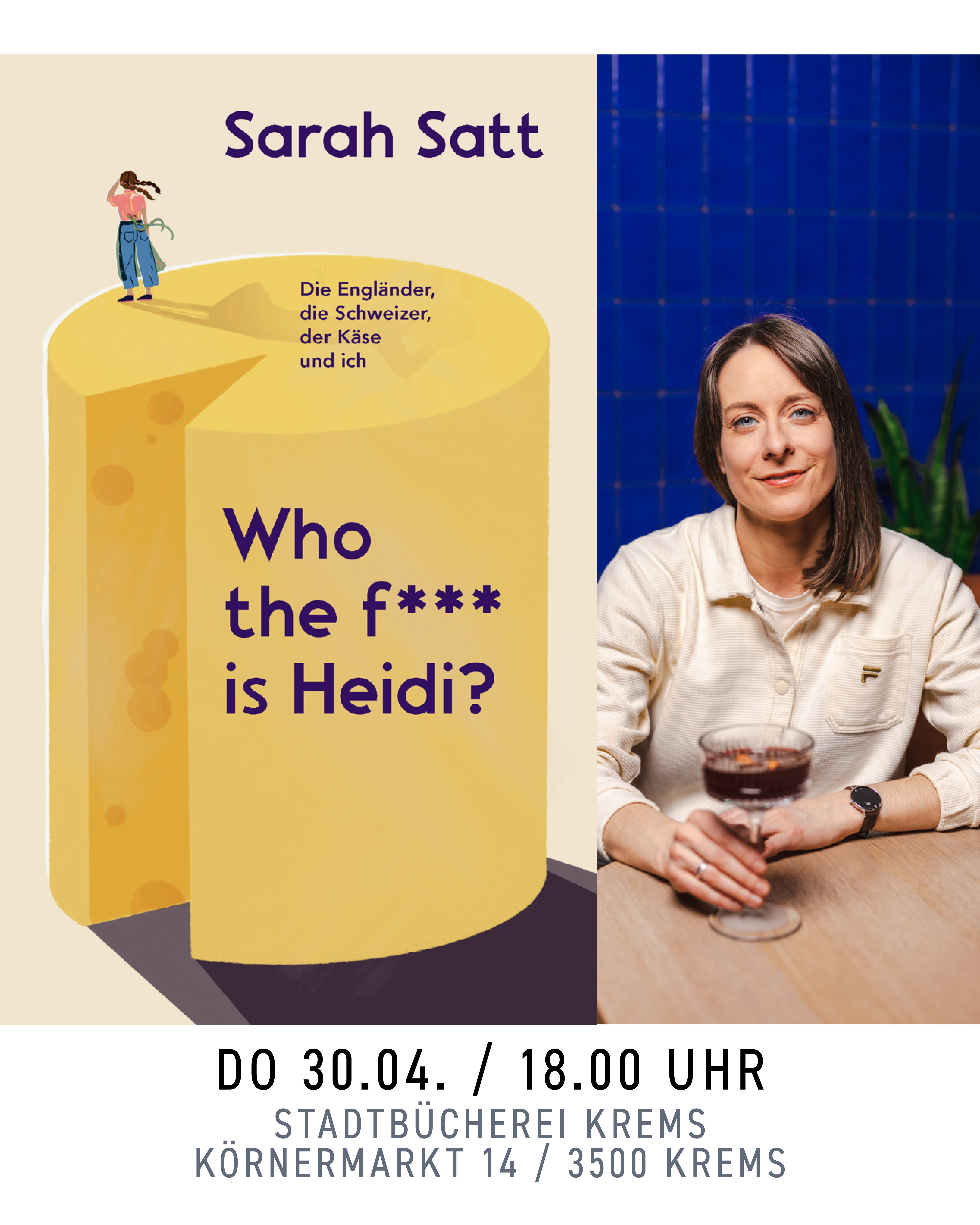 Lesung am 30. April - inkl. Käseverkostung